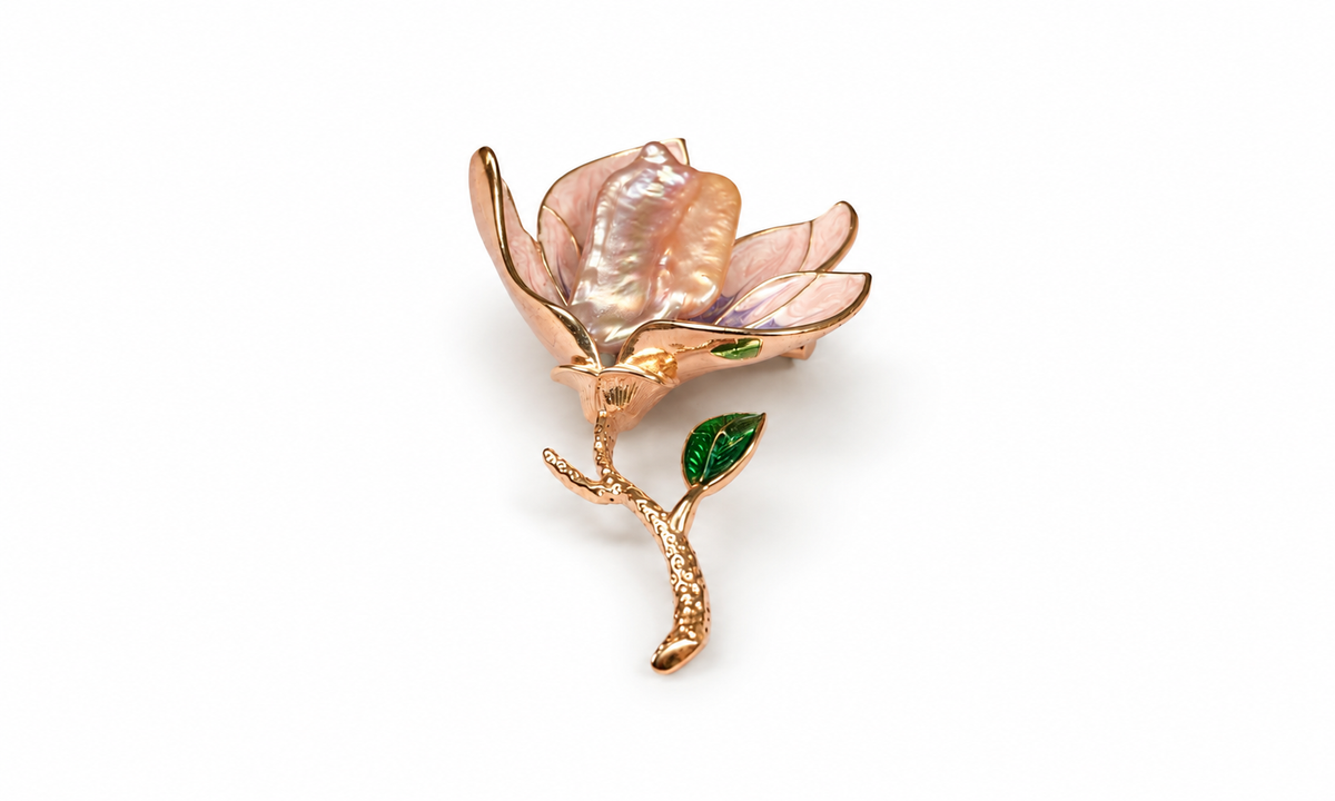 Elegant Floral Design Decorative Brooch Pin
