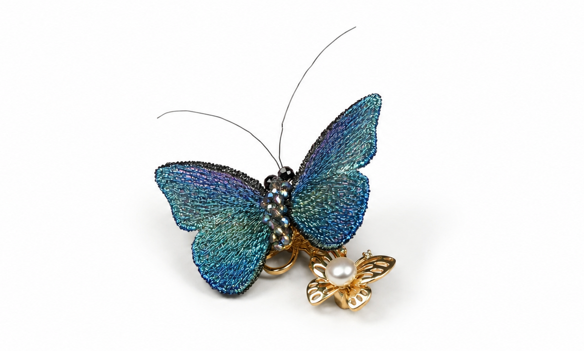 Elegant Butterfly Design Decorative Brooch Accessory