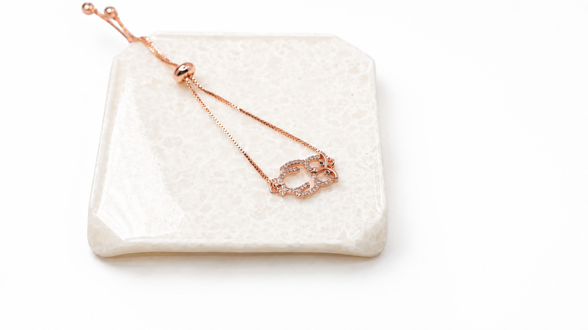 Owl Charm RoseGold