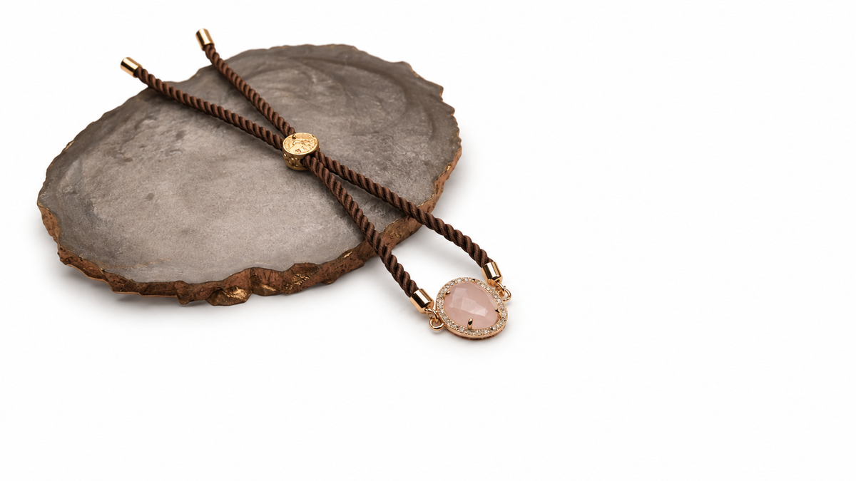 Opaque Brown Chord Bracelet