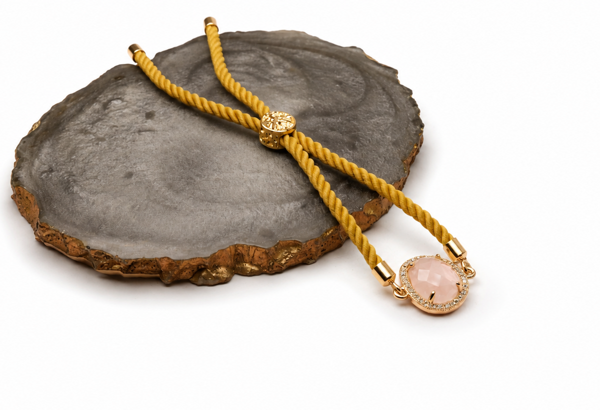 Opaque Mustard Yellow Chord Bracelet