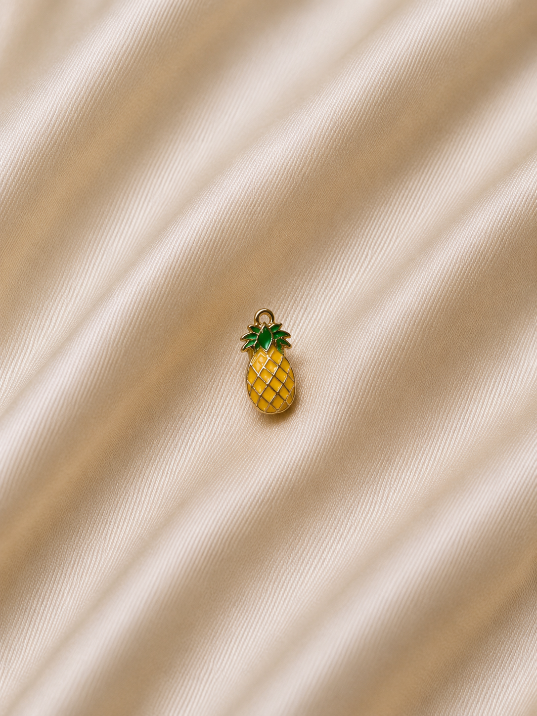 Yellow Pineapple Charm