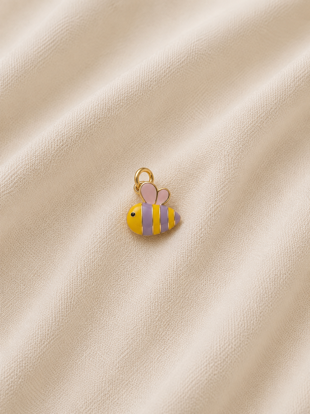 Yellow Enamel Bee Charm