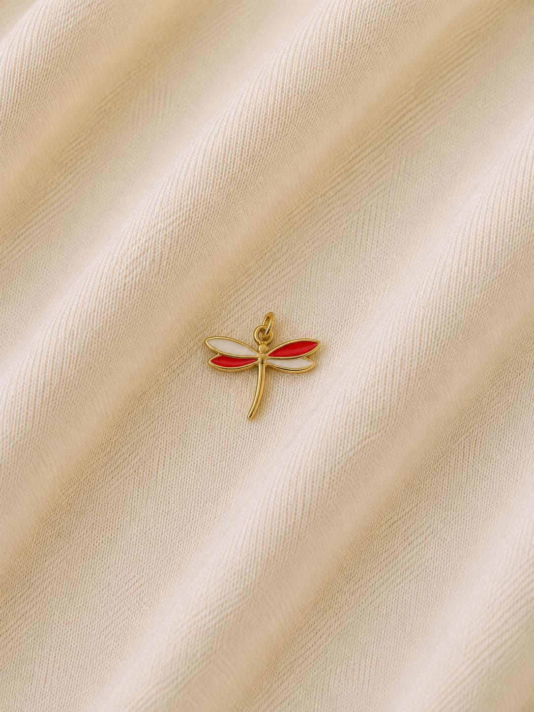 Orange Dragonfly Charm