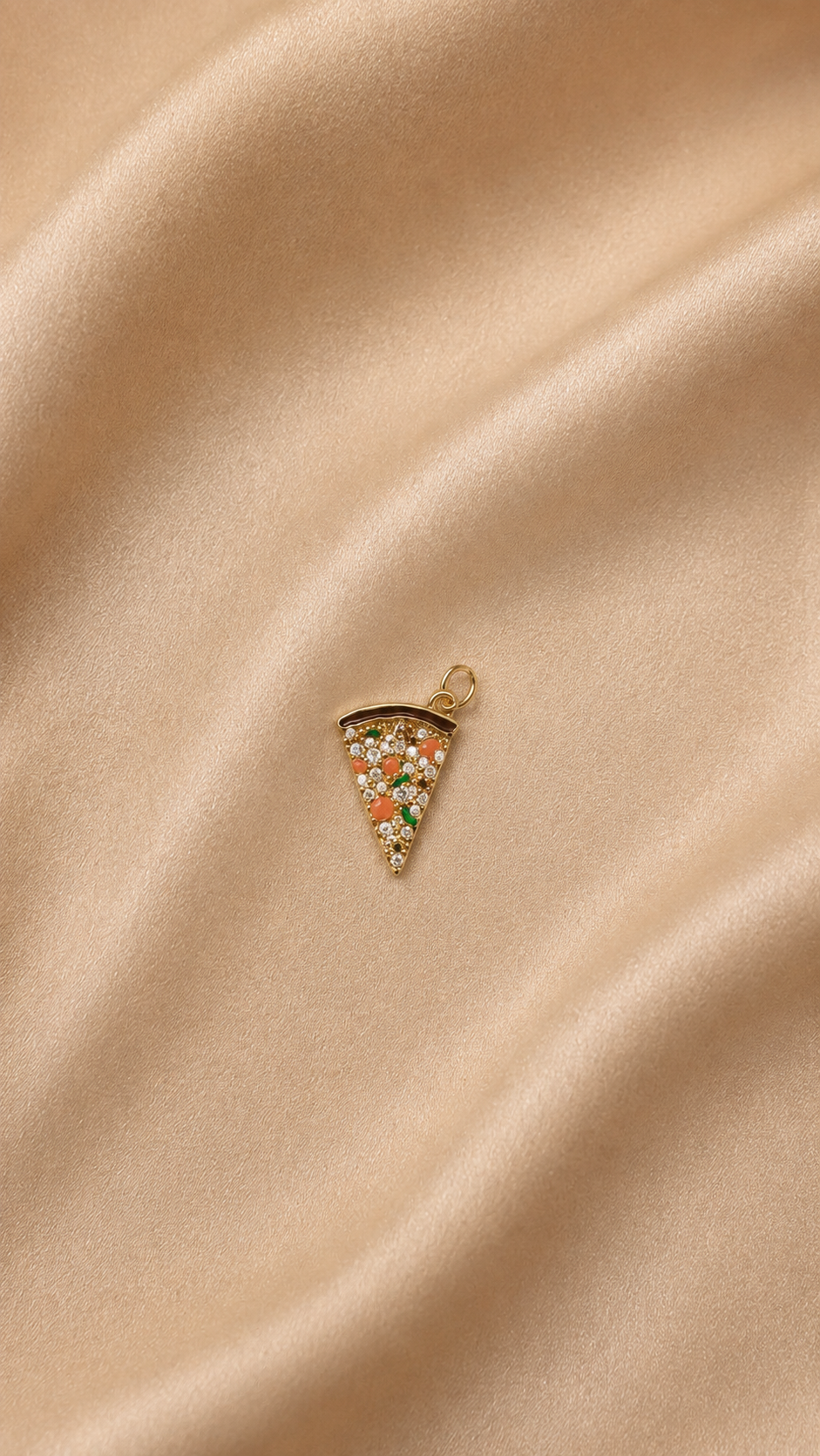 Sparkling Pizza Charm