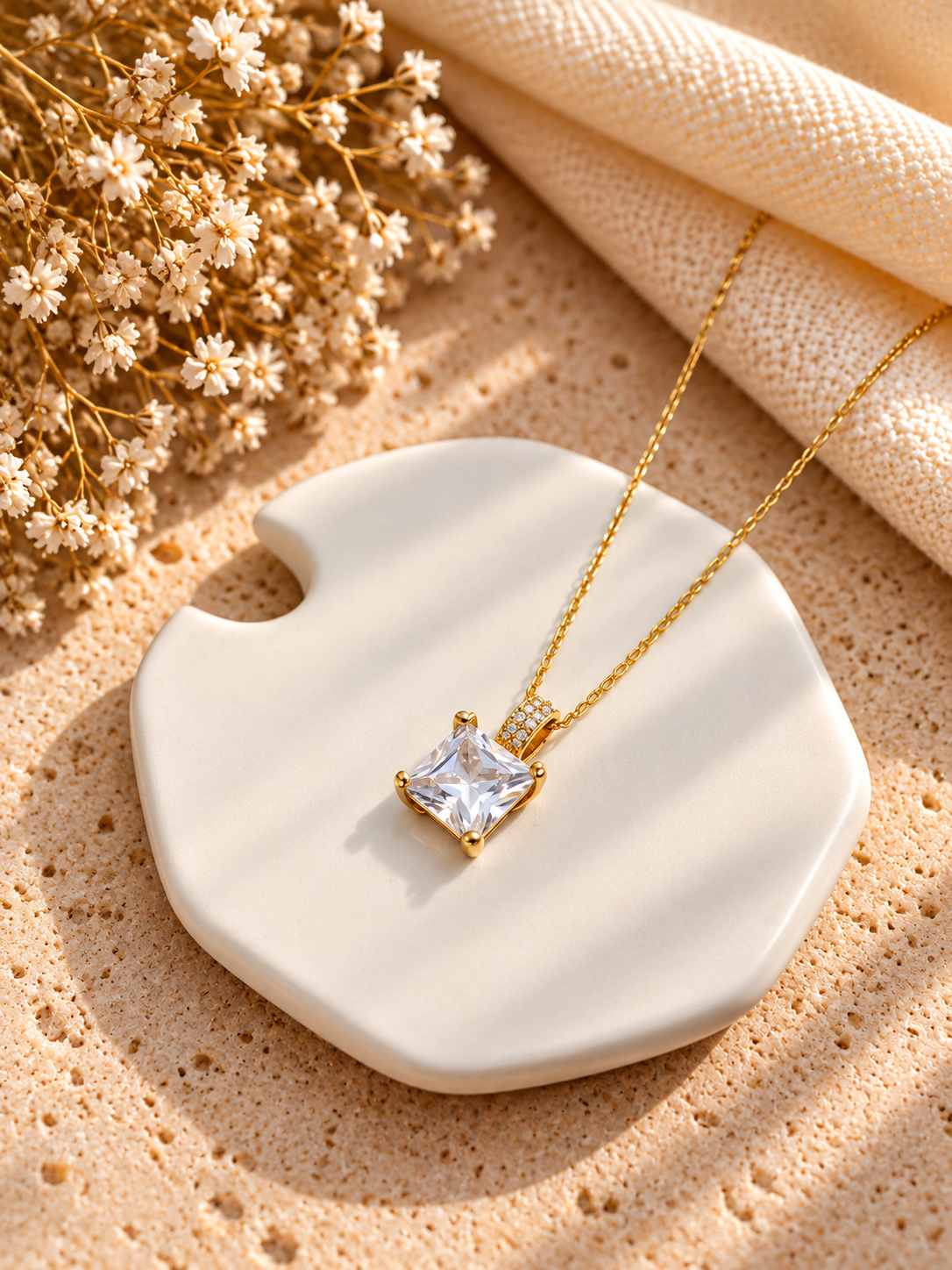 Lumière Solitaire Pendant Necklace