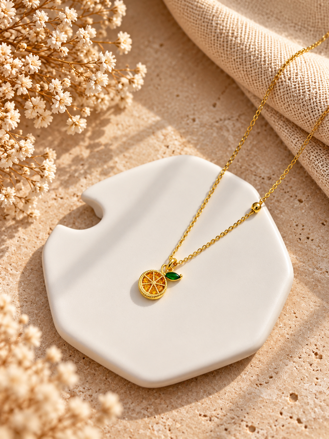 Citrus Kiss Pendant Necklace