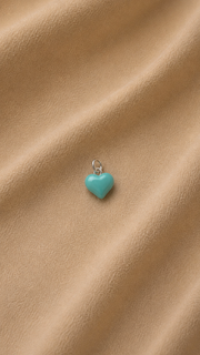 Turquoise Heart Charm