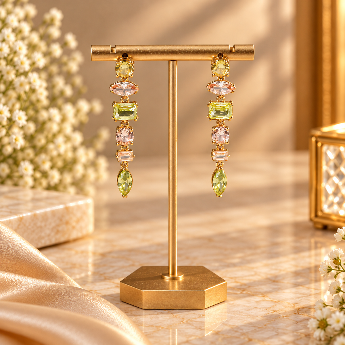 Pastel Prism Drop Earrings