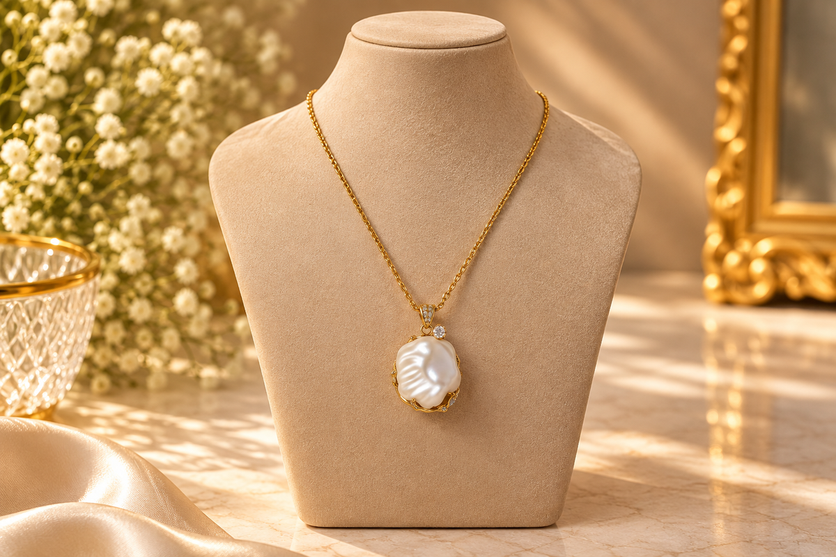 Baroque Pearl Pendant Necklace