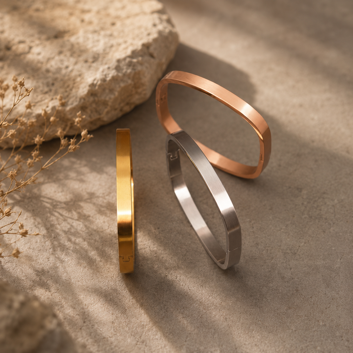 Matte RoseGold Bold Square (Big)