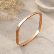 Matte Square Thin Rose Gold