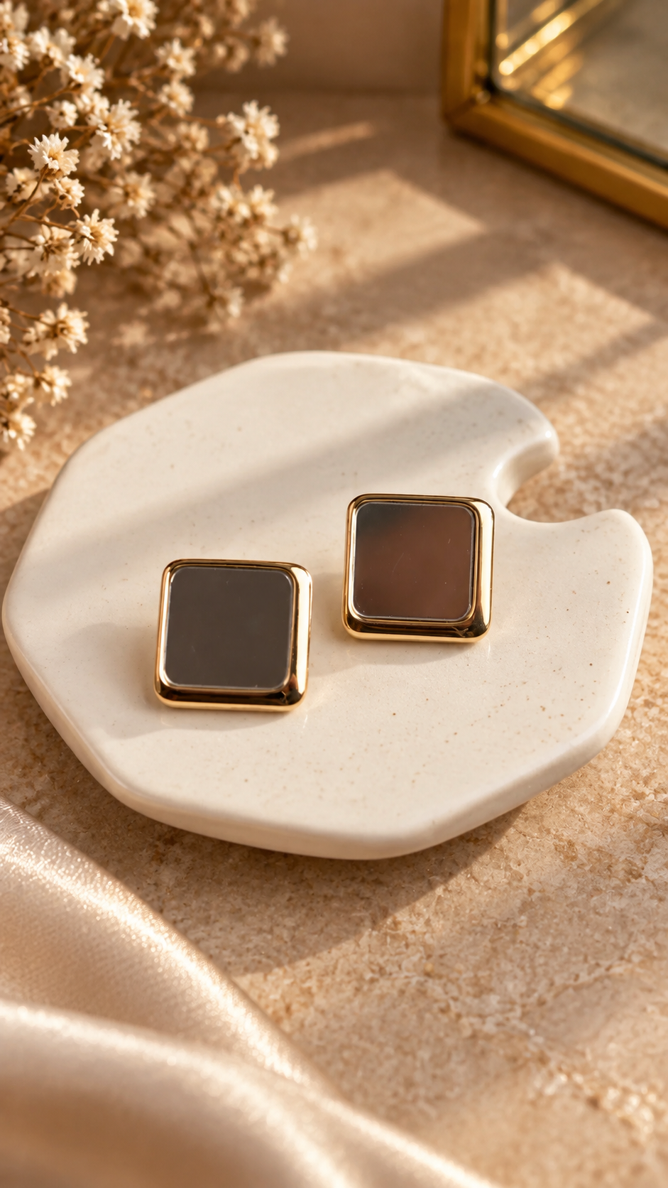 Minimalist Square Stud Earrings for Daily Wear