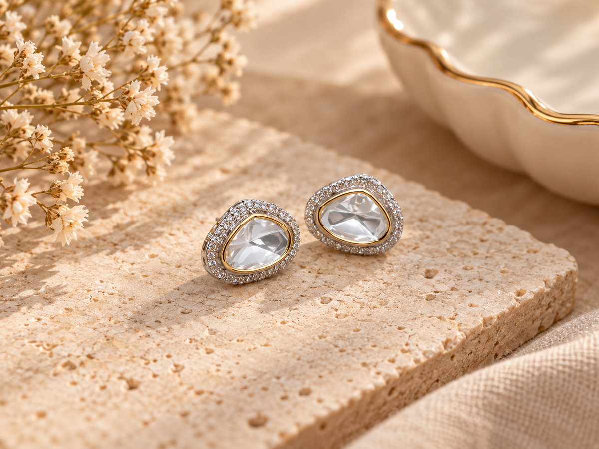 Prism Kundan Stud