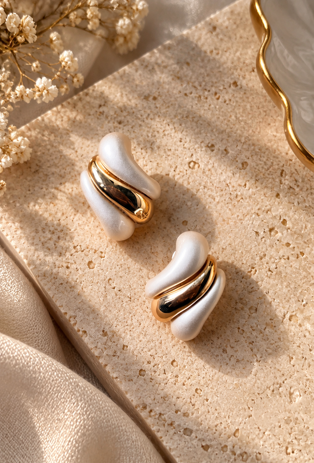 Elegant Sculptural Statement Earrings