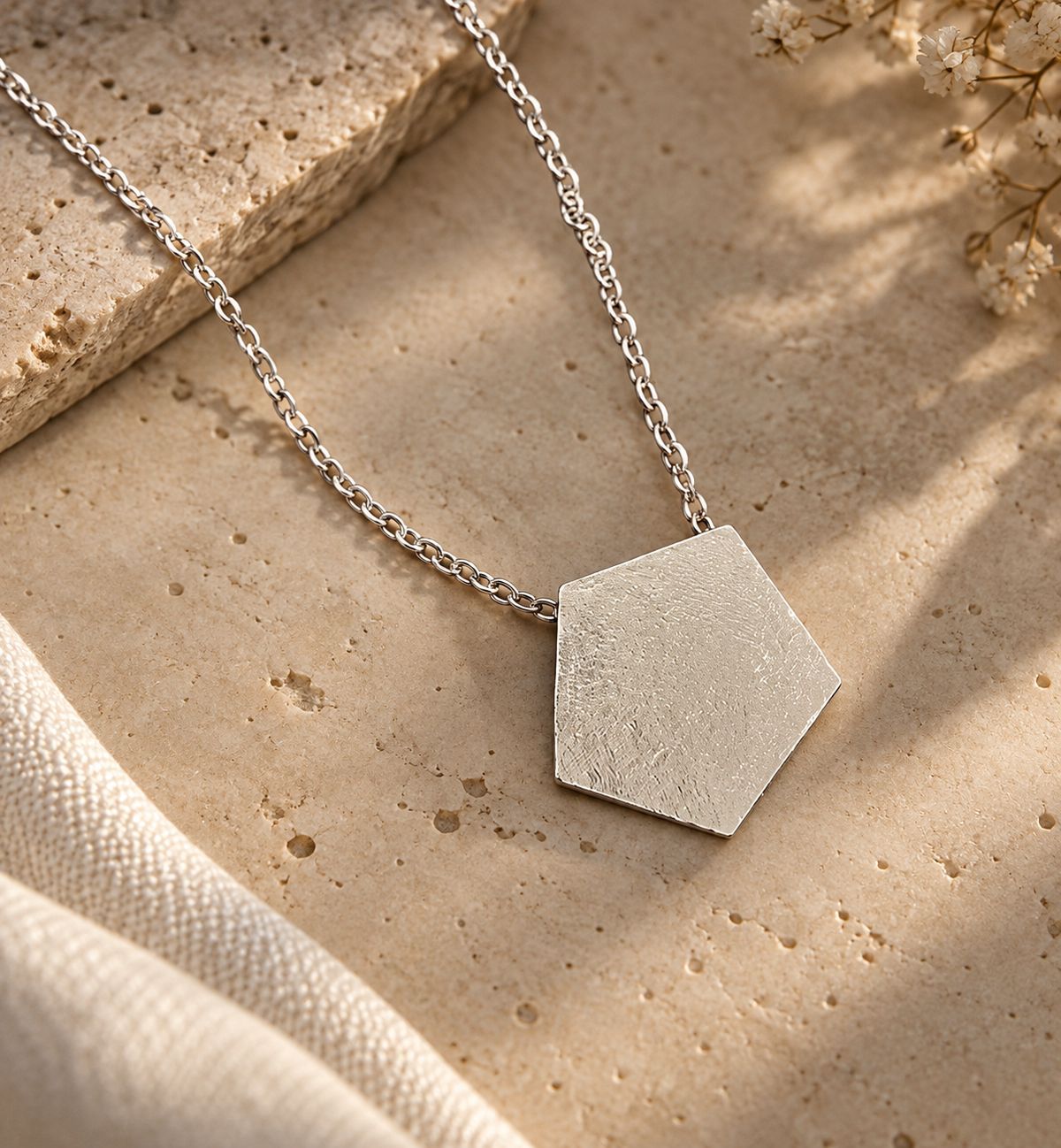 Geometric Pendant Necklace Accessory