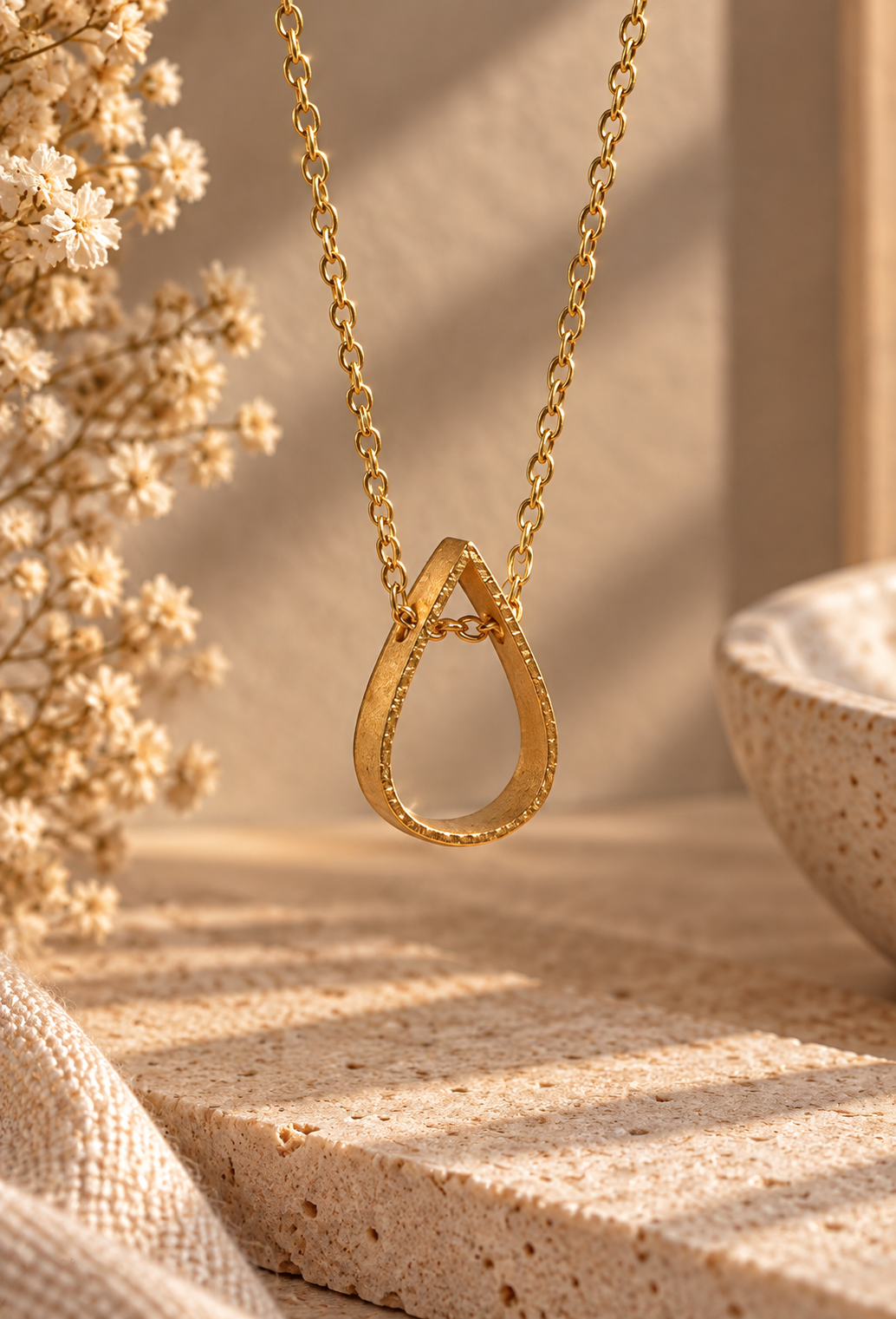 Dainty Teardrop Pendant Necklace