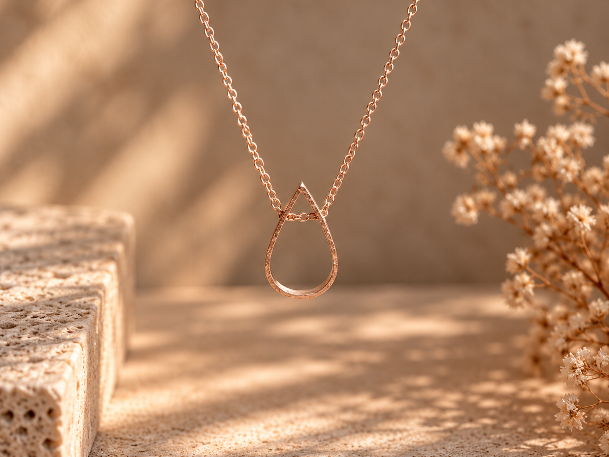 Dew Drop Hallow Rose Gold
