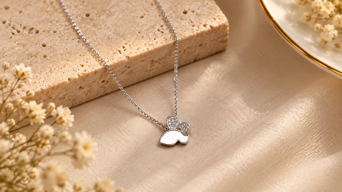 Small Butterfly Pendant Necklace