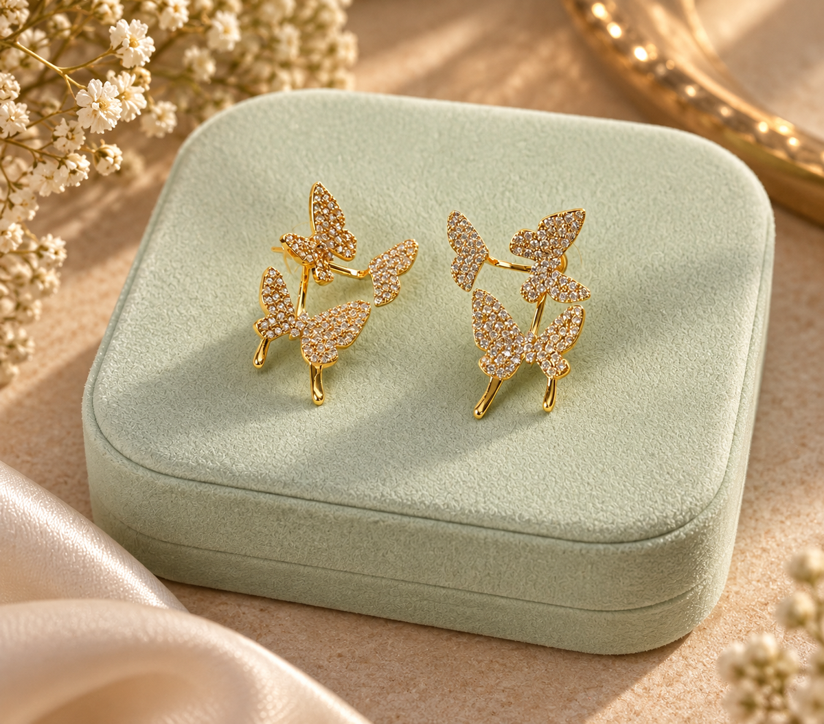 Elegant Butterfly Stud Earrings for Women
