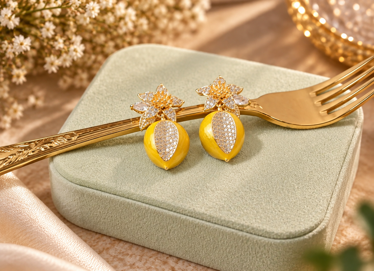 Lemon Luxe Drop Earrings