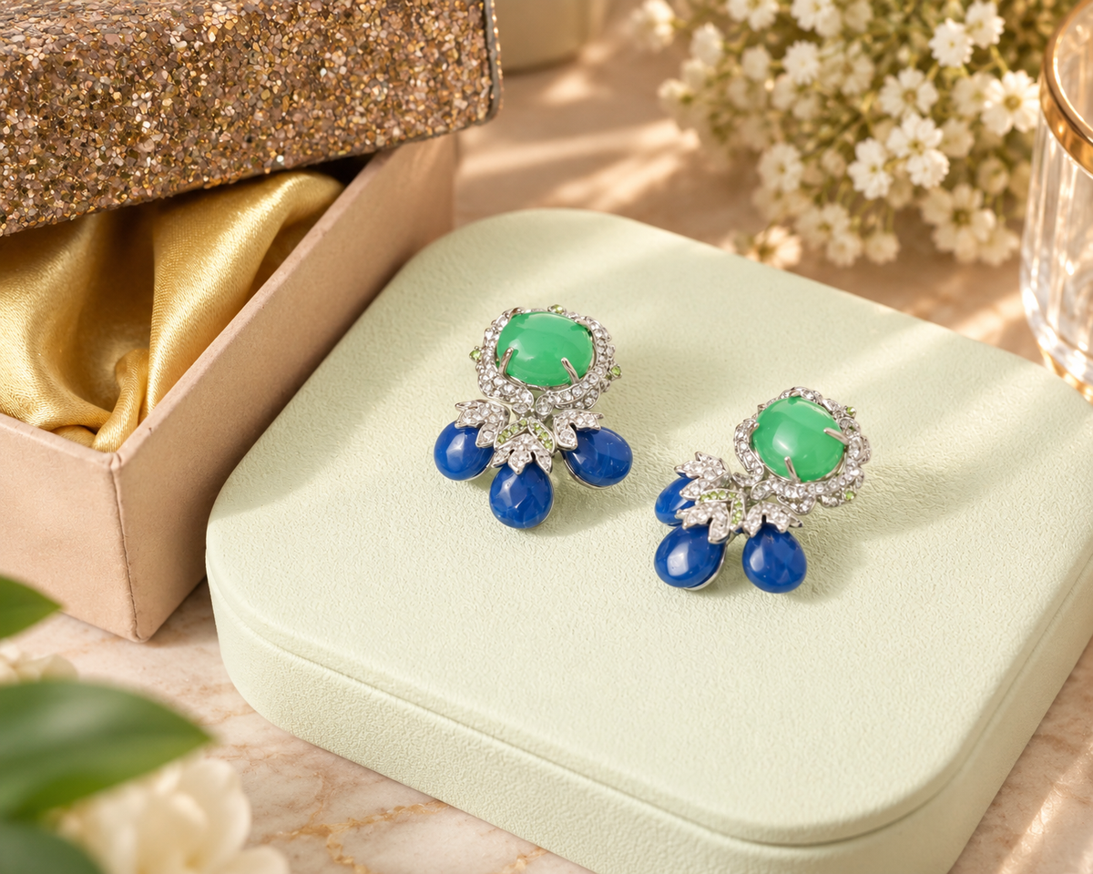 Elegant Gemstone Stud Earrings for Formal Occasions