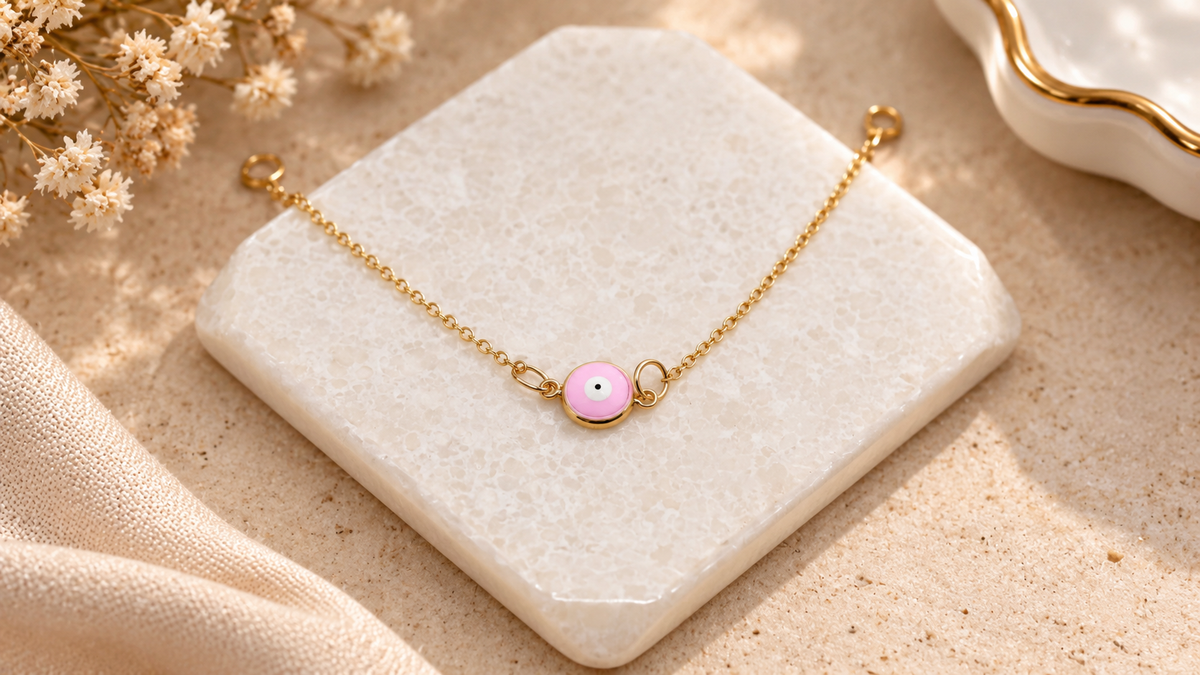 Pink Eye Bracelet