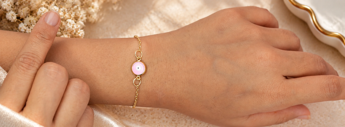 Pink Eye Bracelet