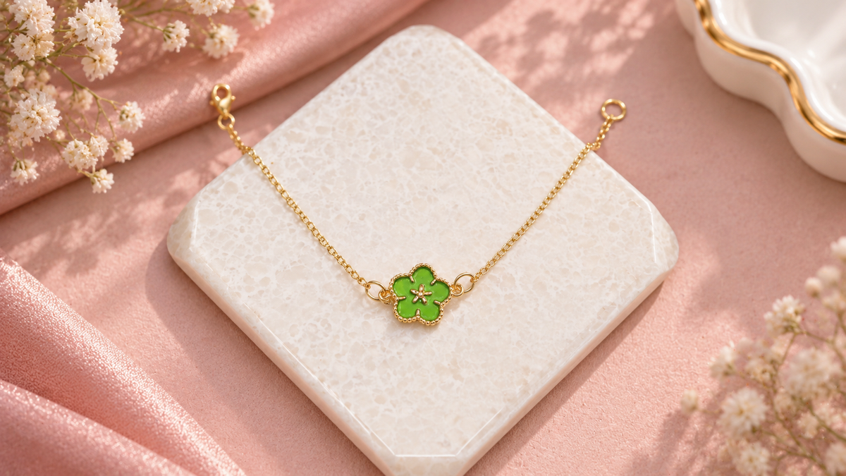 Spring Bloom Green Bracelet