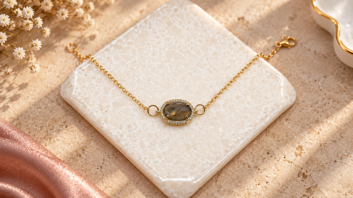 Midnight Oval Cut Bracelet