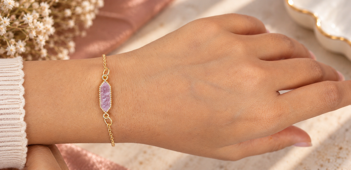Lavender Slate Bracelet