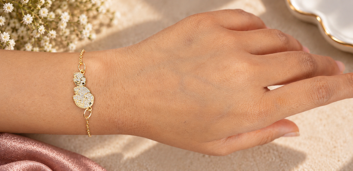 Dual Elephant Bracelet