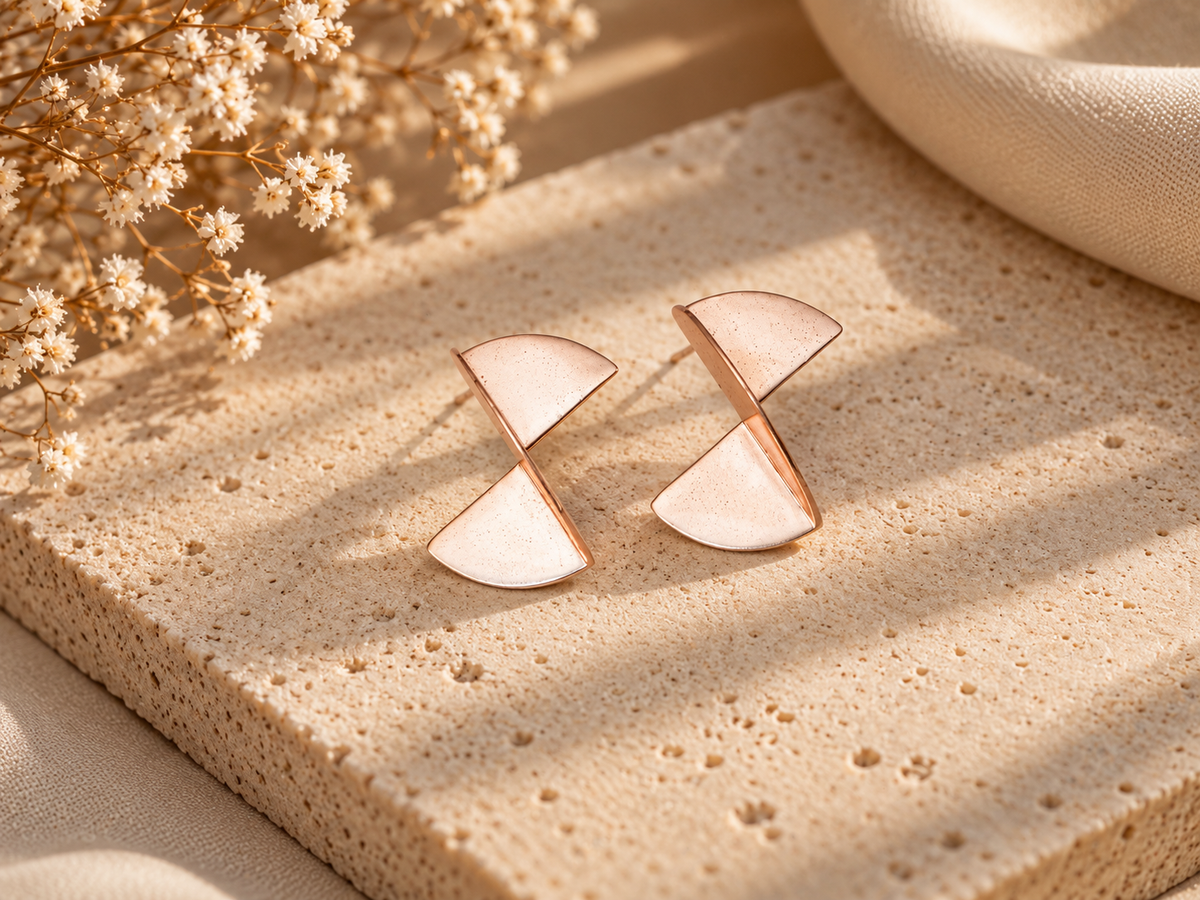 Geometric Statement Stud Earrings