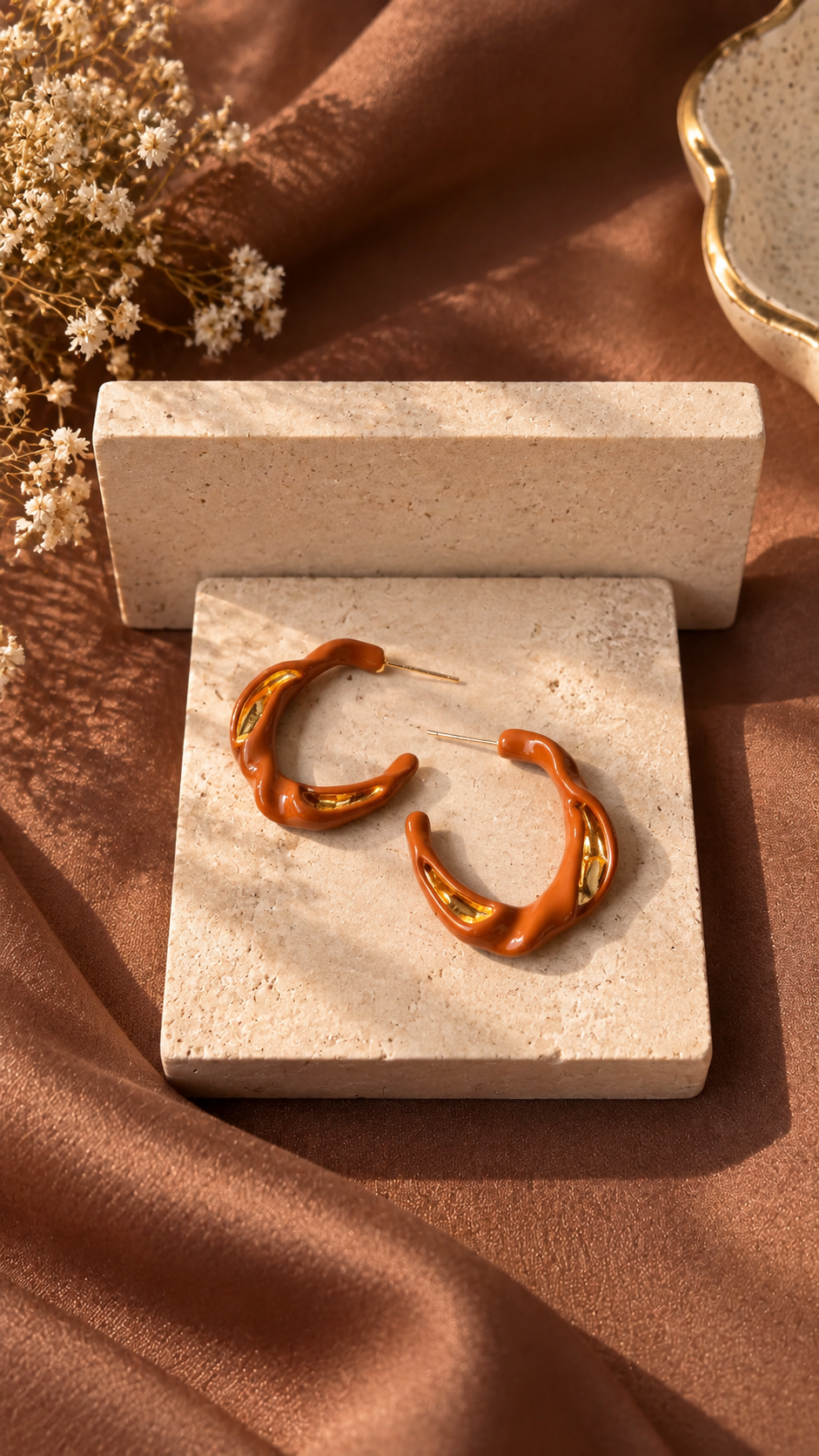 Elegant Sculptural Hoop Earrings for Daily Wear