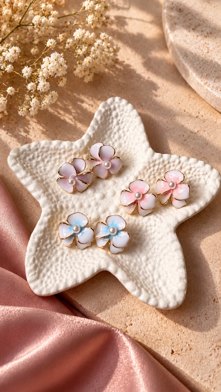 Pink Horizon Earring