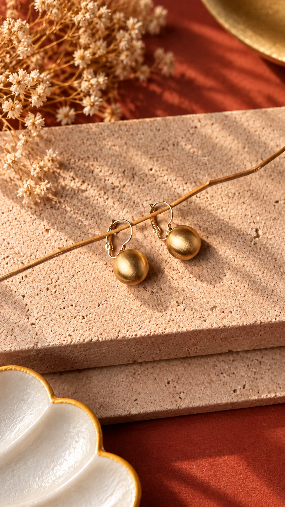Elegant Minimalist Round Drop Earrings