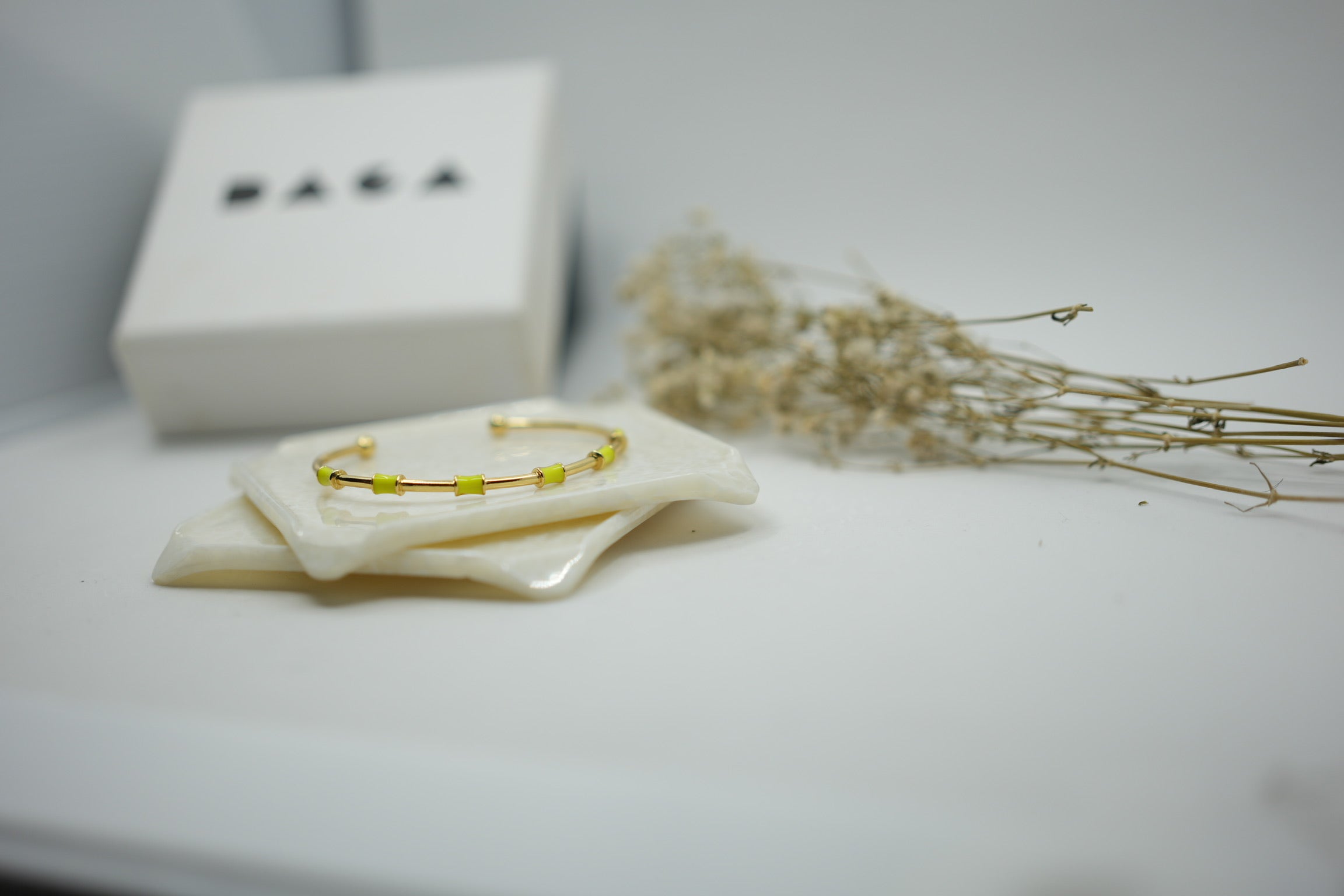 Stainless steel Delicate Enamel cuff