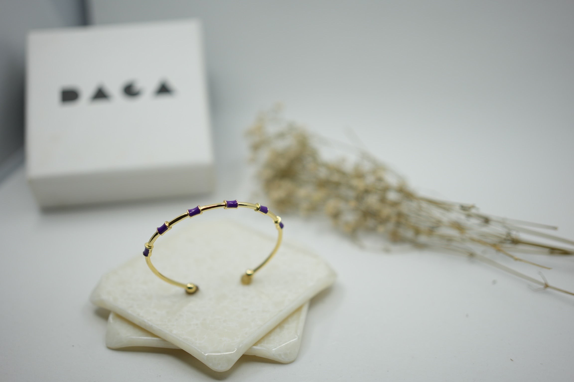 Stainless steel Delicate Enamel cuff