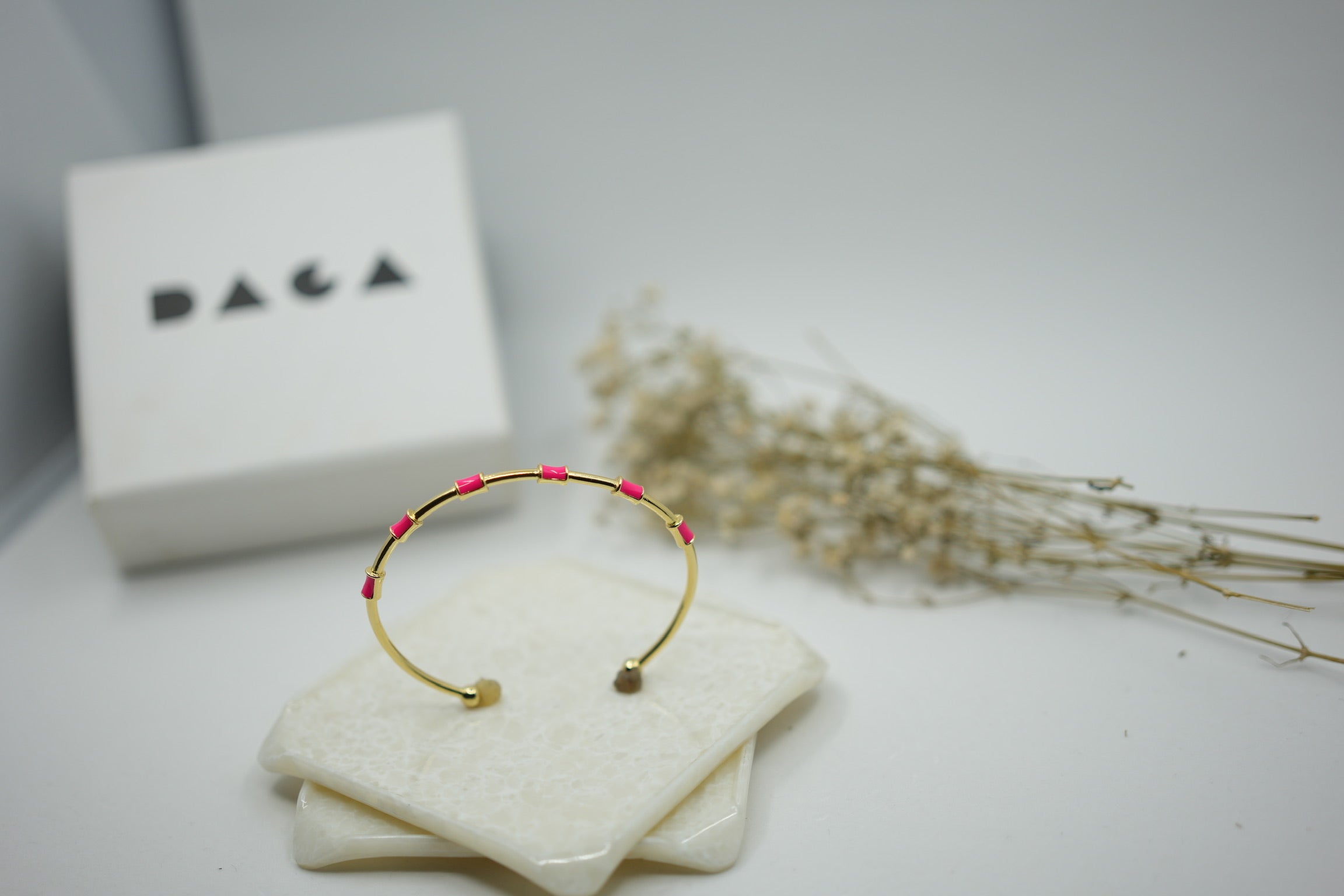 Stainless steel Delicate Enamel cuff