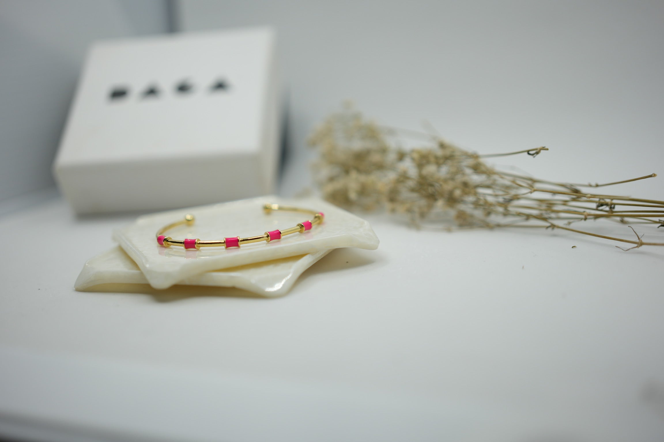 Stainless steel Delicate Enamel cuff