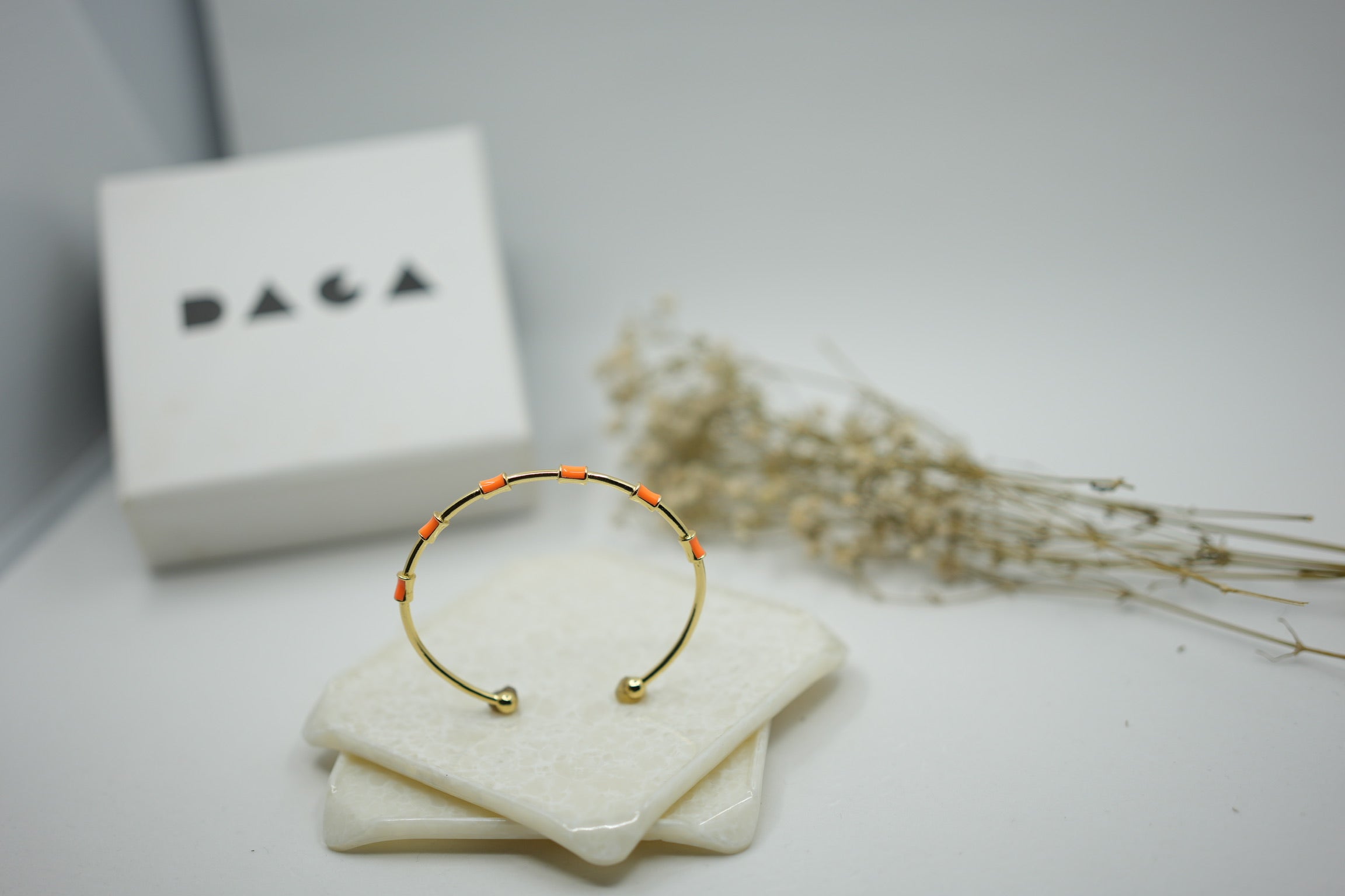 Stainless steel Delicate Enamel cuff