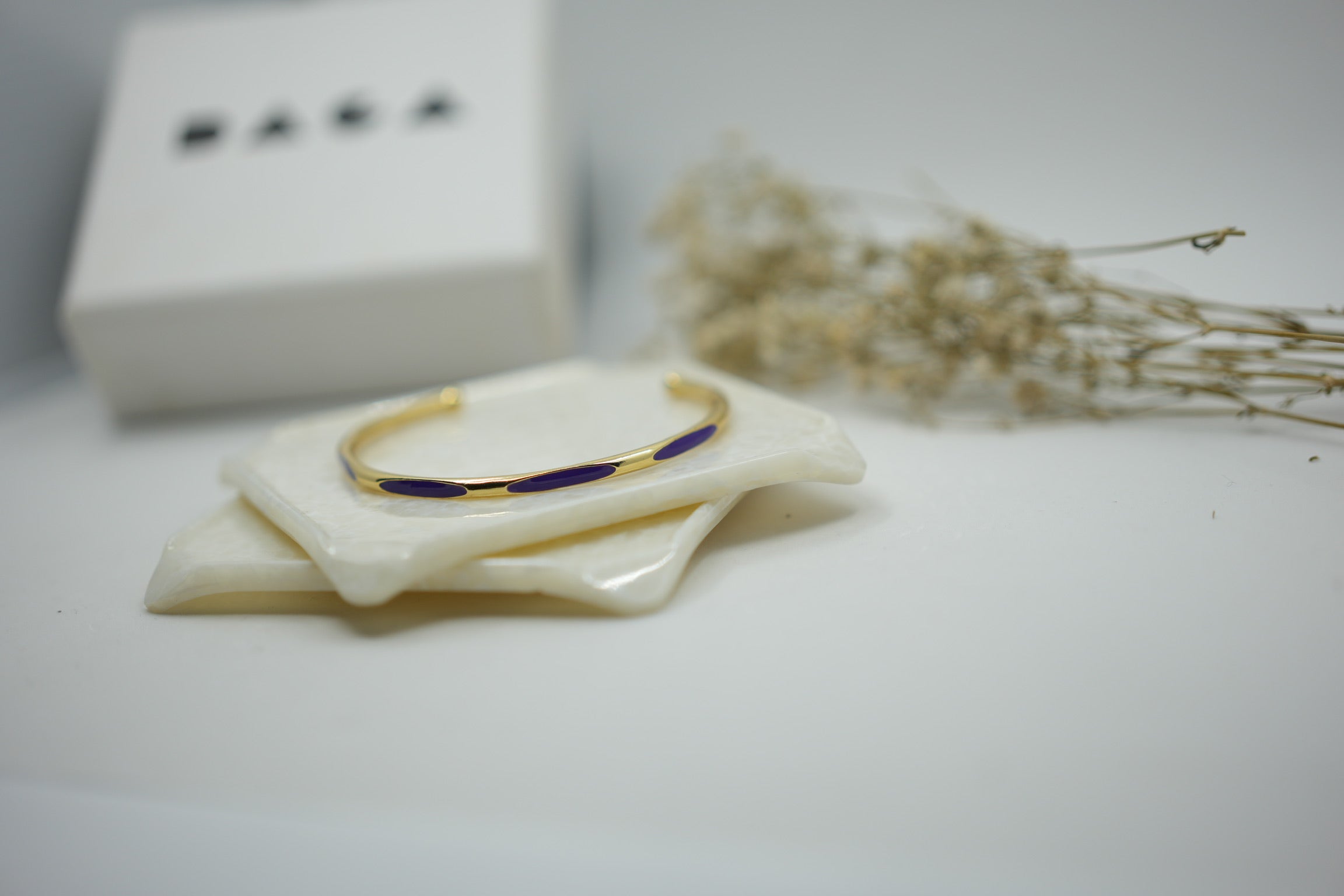 Stainless Steel Snake style Enamel cuff