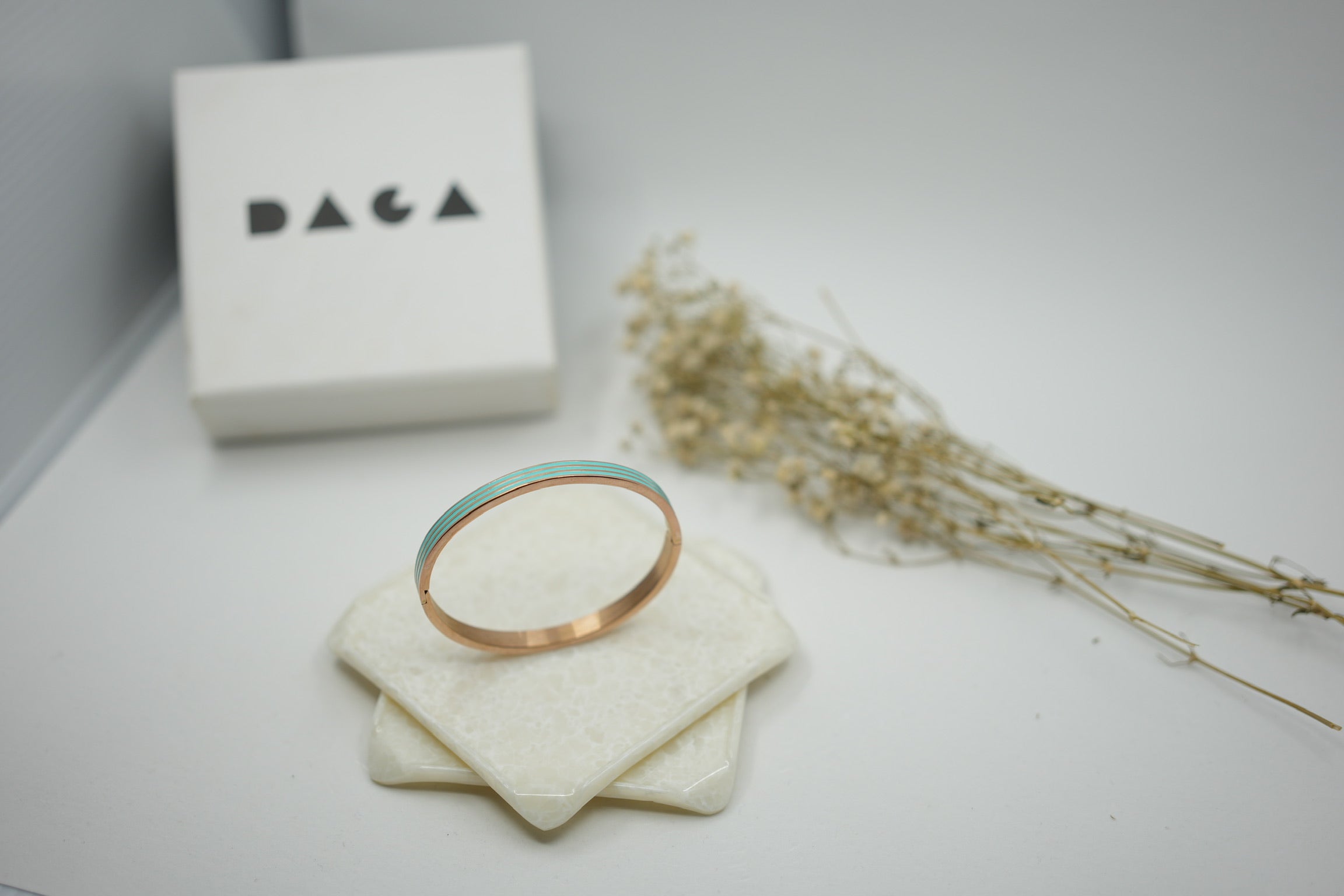 Stainless steel Band style Enamel cuff