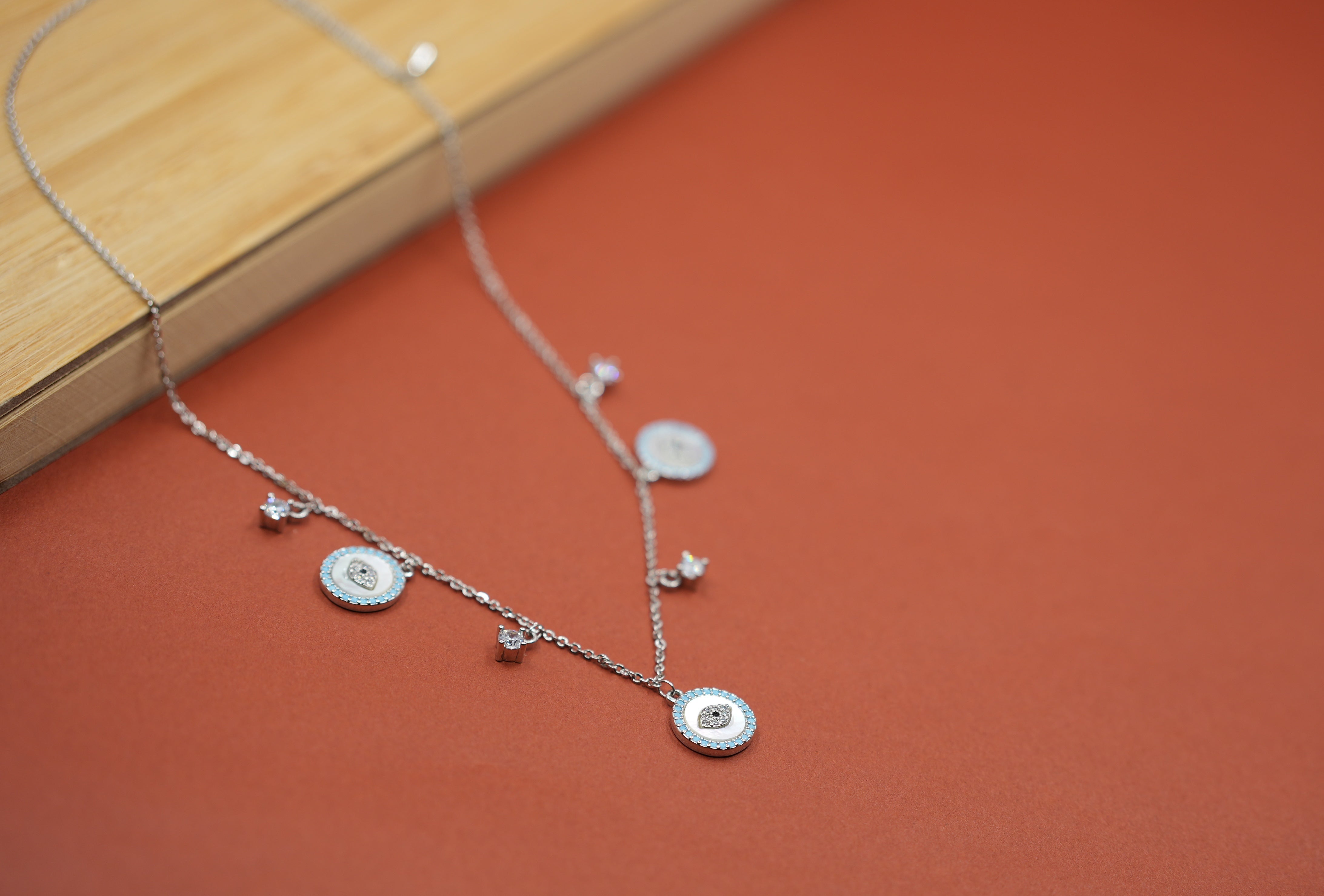 Aura Anchor Charm Necklace