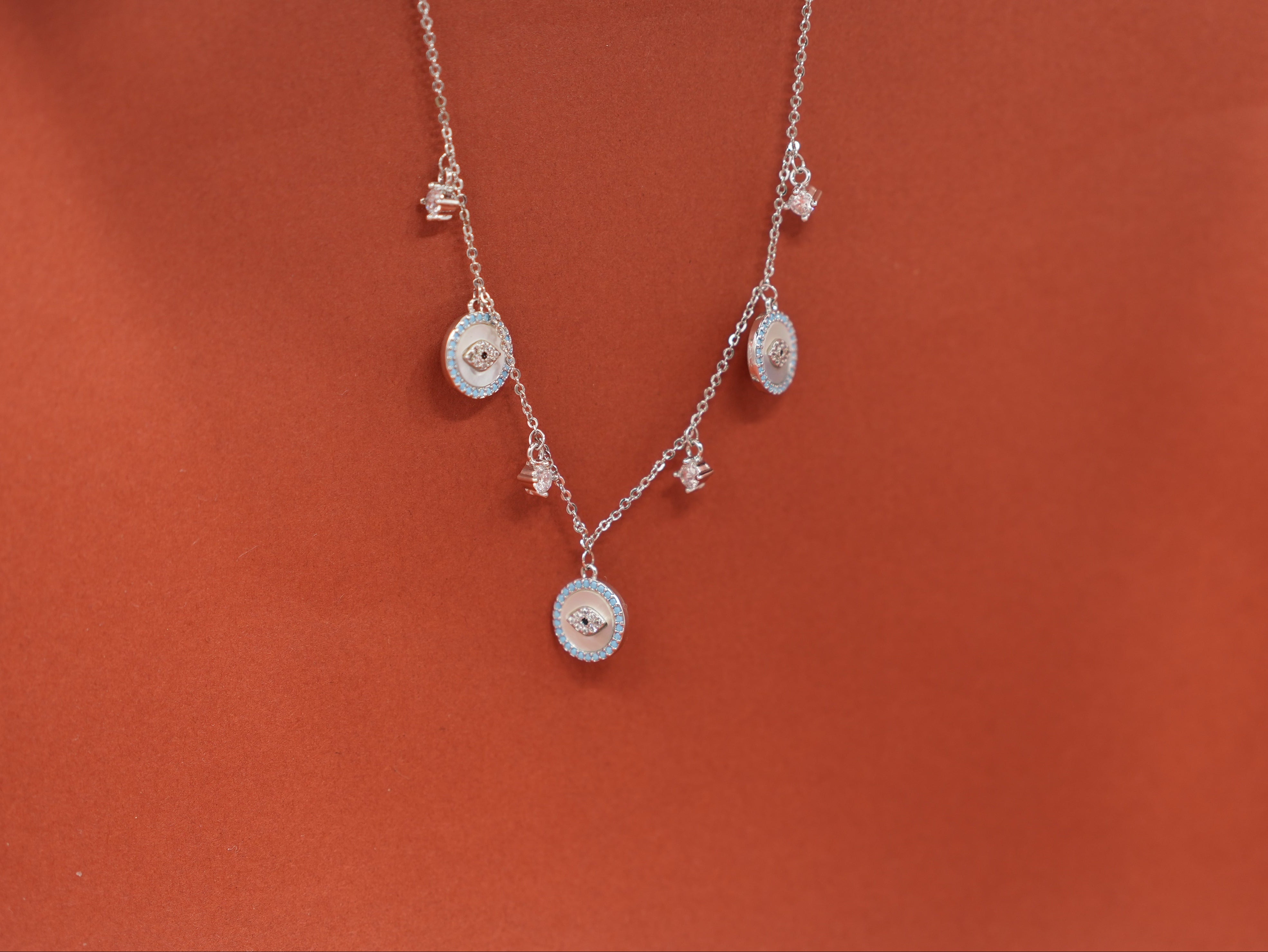 Aura Anchor Charm Necklace