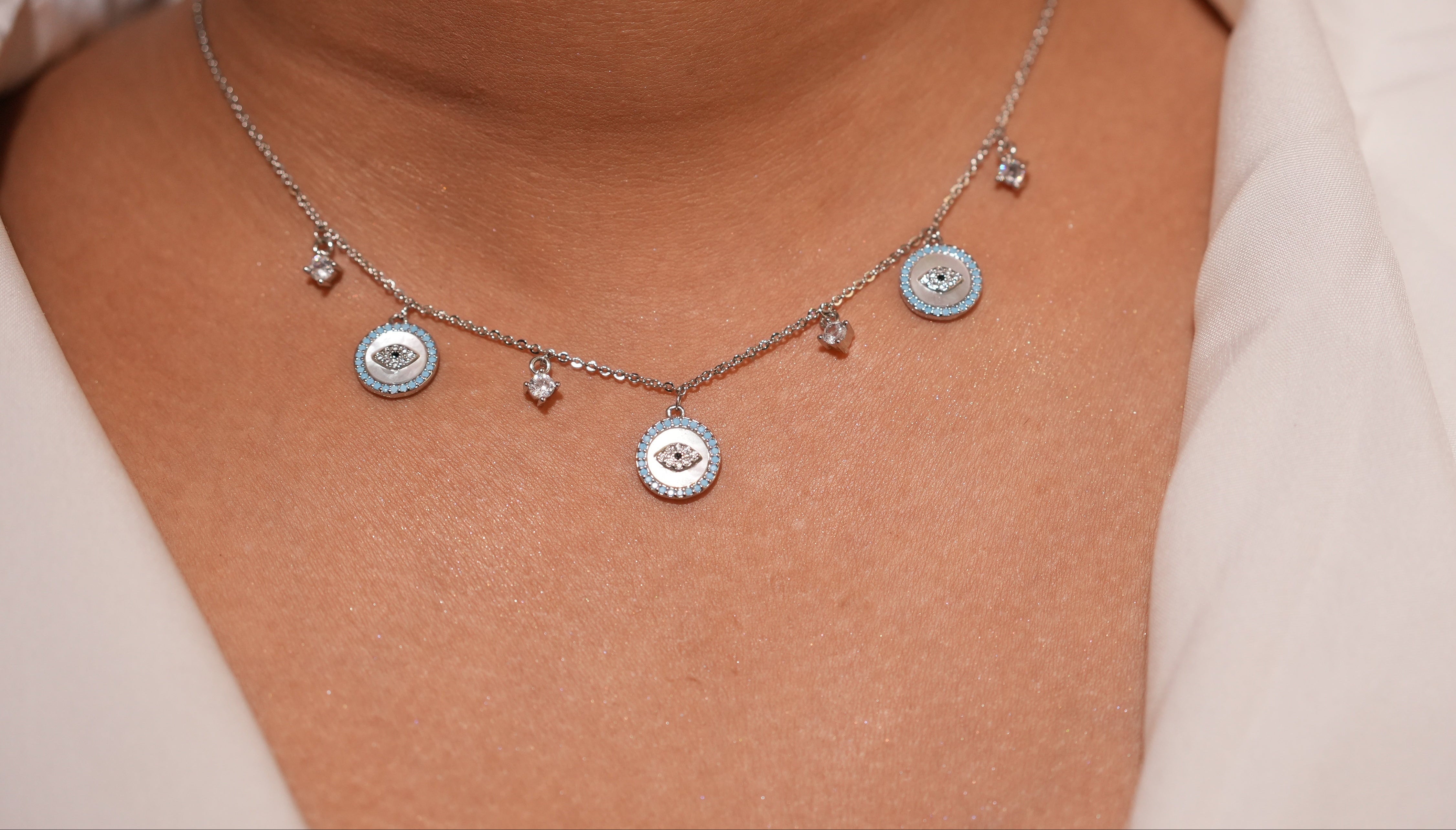 Aura Anchor Charm Necklace
