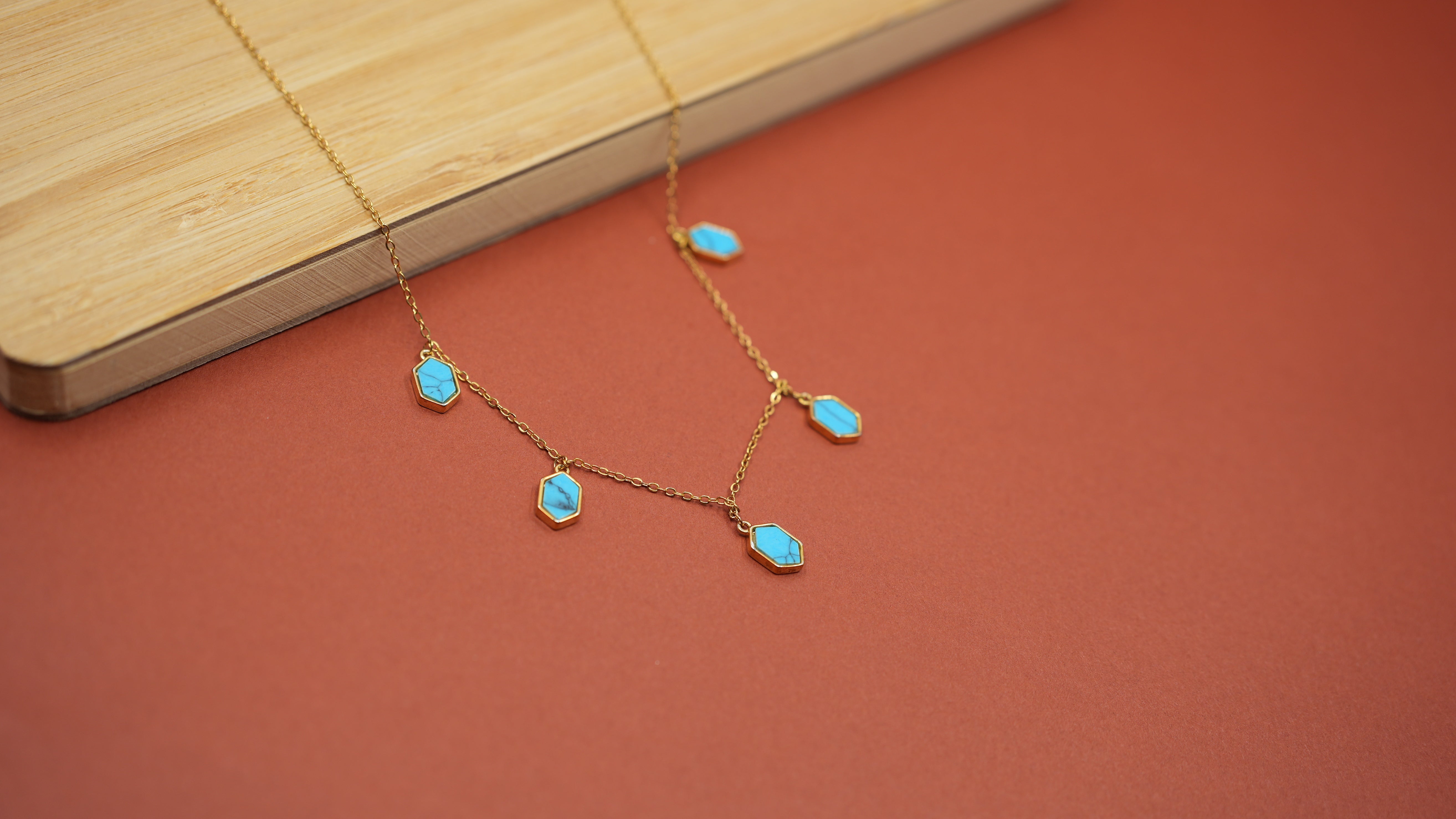 Blue Horizon Charm Necklace