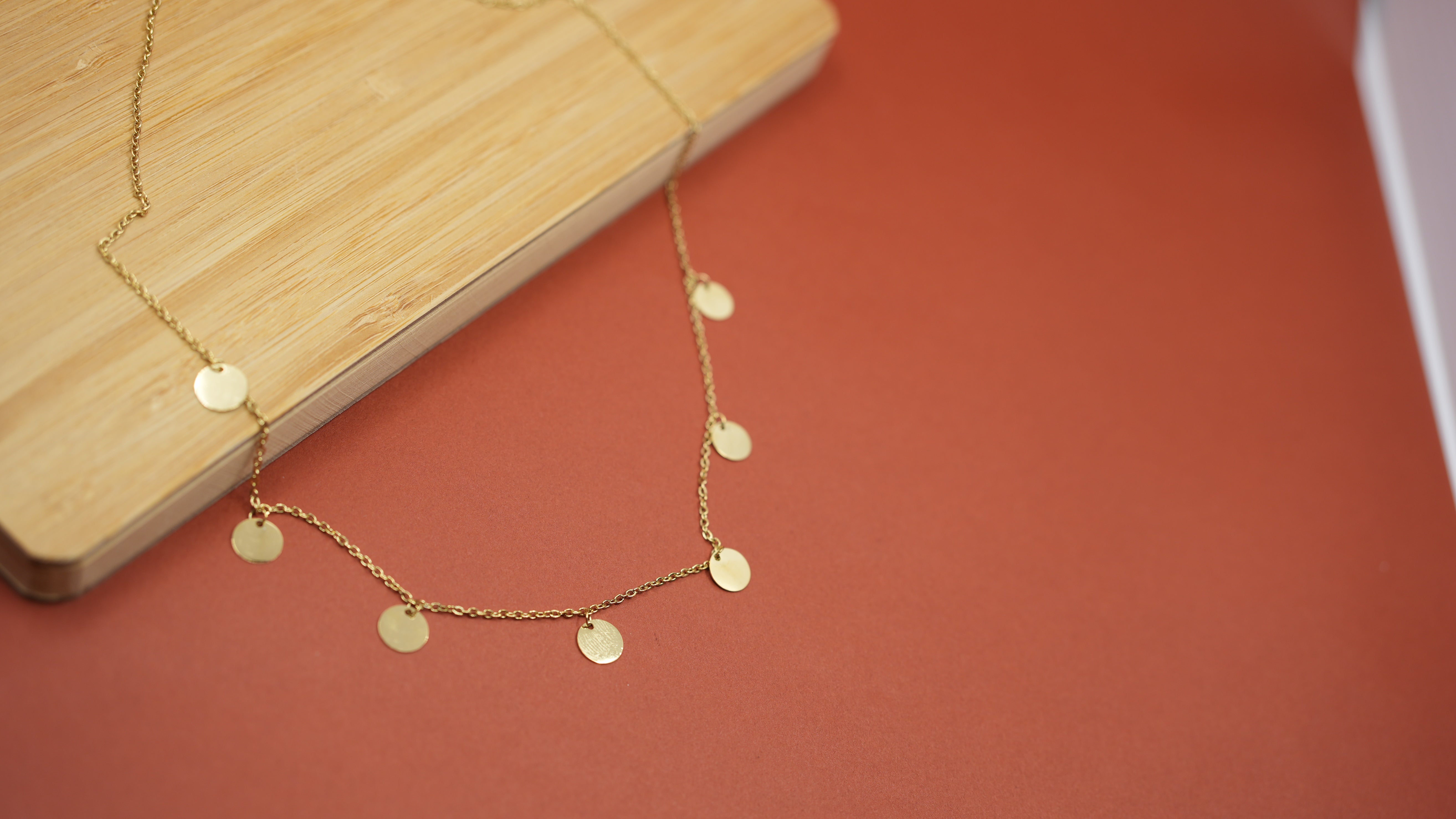 Golden Axis Charm Necklace