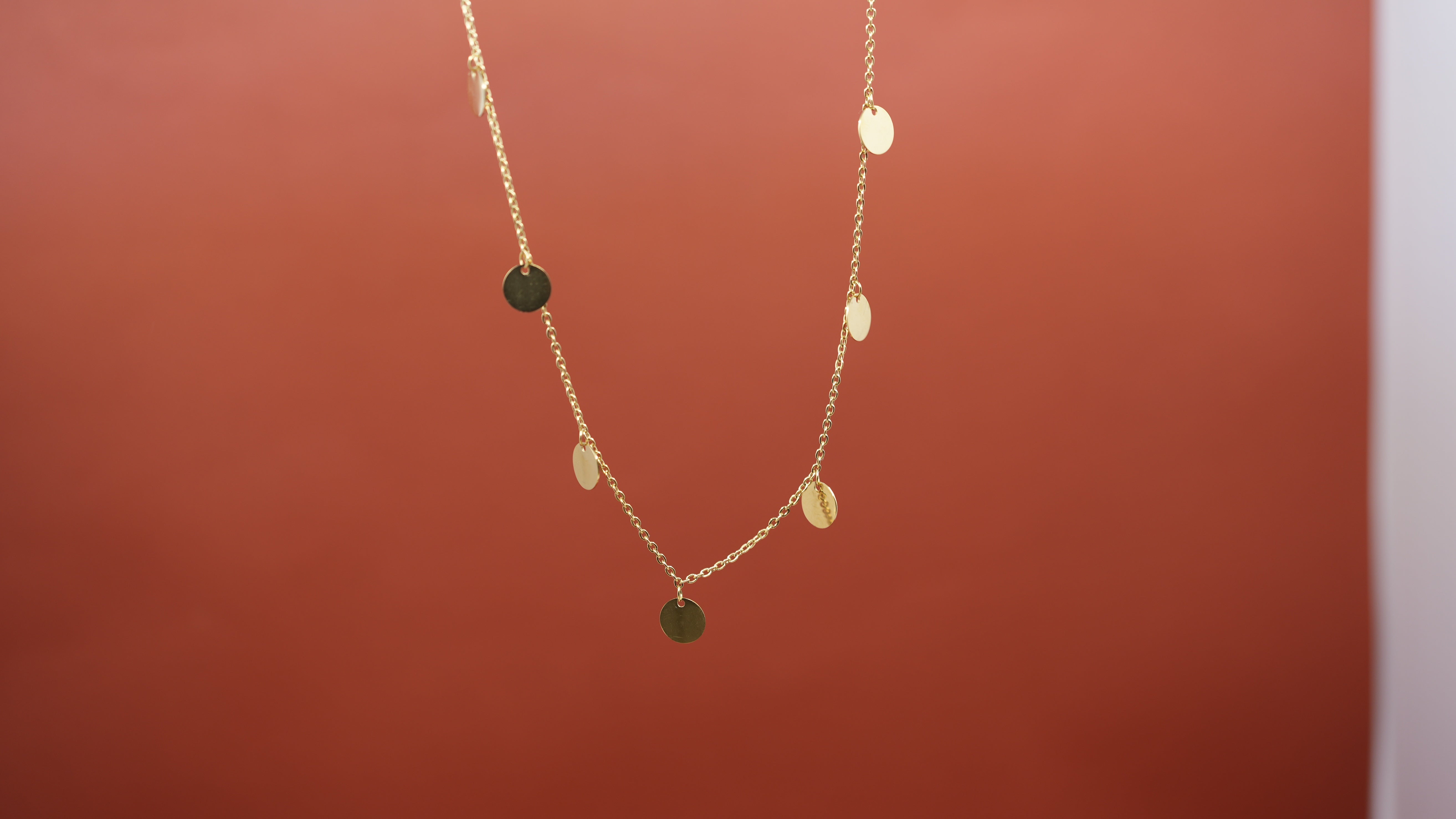 Golden Axis Charm Necklace
