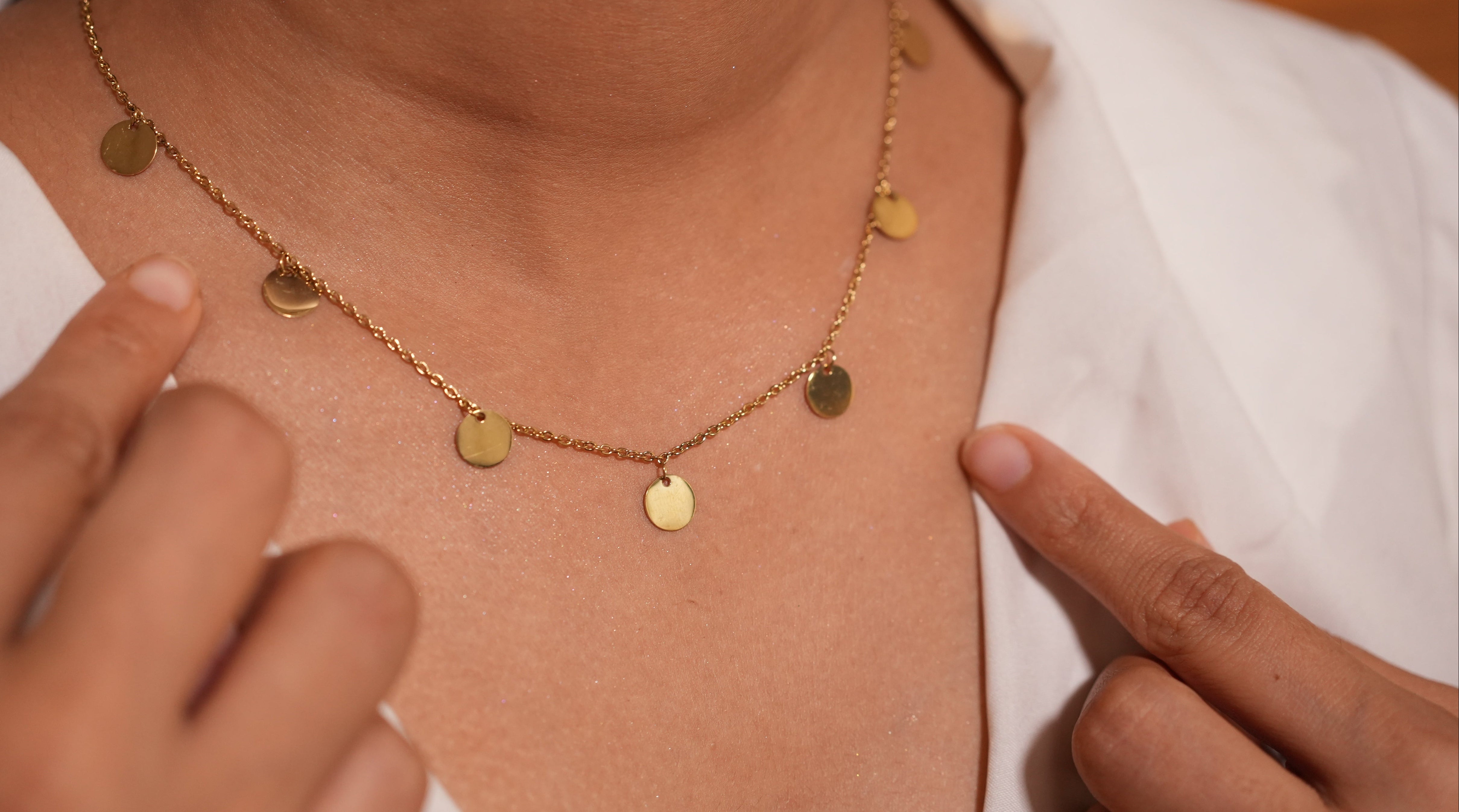 Golden Axis Charm Necklace